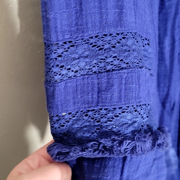 Sundance Blue Cotton Blend Shirt - Picture 3 of 5